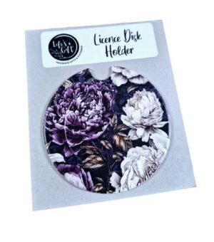 Floral Licence Disk Holder 001