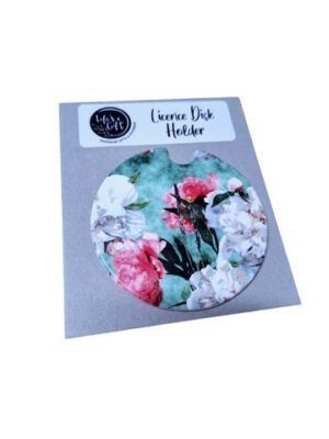 Floral Licence Disk Holder 004