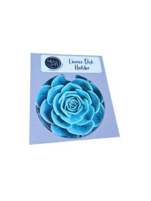 Floral Licence Disk Holder 023