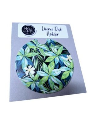 Floral Licence Disk Holder 029
