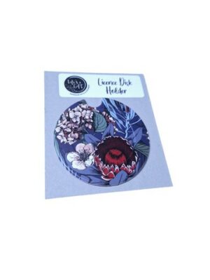 Floral Licence Disk Holder 024