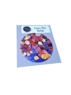 Floral Licence Disk Holder 025