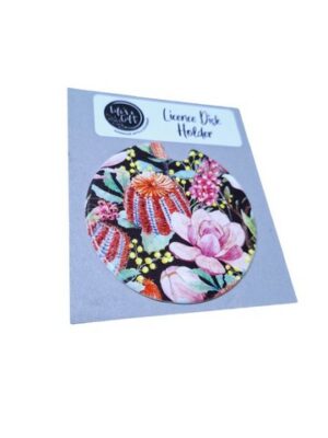Floral Licence Disk Holder 027