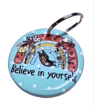 Believe in Yourself Rainbow Keyring 101