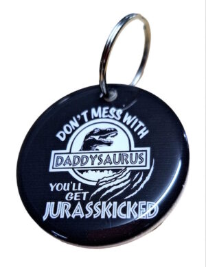Daddysaurus Keyring 069