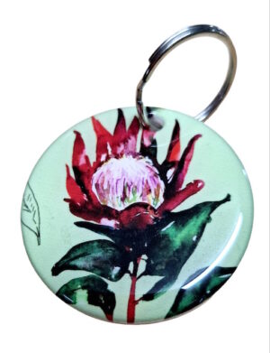 Open Protea Keyring 058