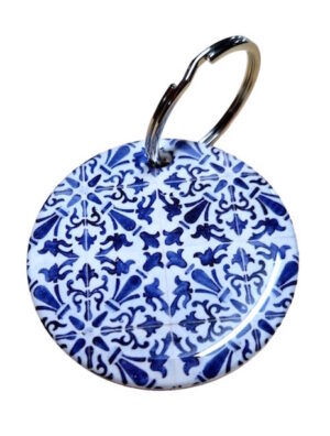 Blue Mandala Keyring 053