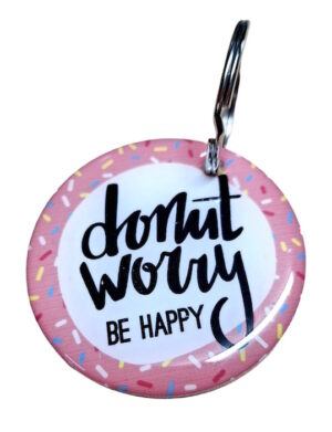 Donut Worry Be Happy Keyring 097