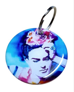 Frida Kahlo Thinking Keyring 094