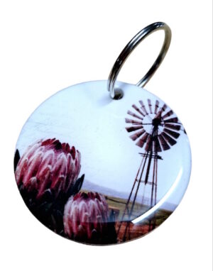 Protea Windmill Keyring 096
