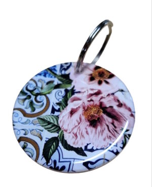 Rosy Mandala Keyring 082