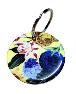 Blue Rose Keyring 067