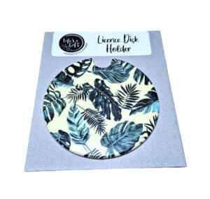 Green Leaves Licence Disk Holder 039