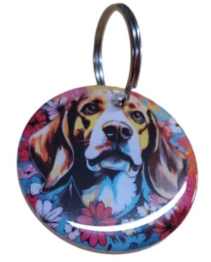 Funky Beagle Keyring 019