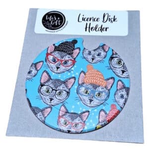 Beanie Cats Licence Disk Holder 062