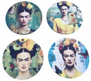 Beautiful Frida Kahlo with Rose Headband 005
