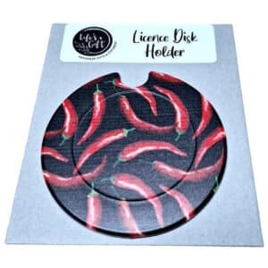 Red Hot Chillies Licence Disk Holder 037