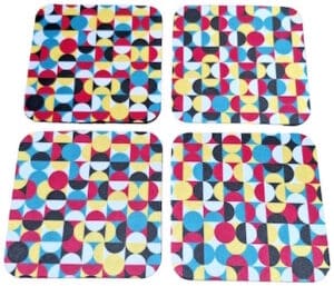 Bright Abstract Coasters 008