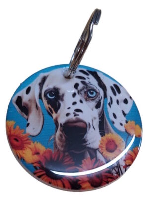 Funky Dalmatian Keyring 026