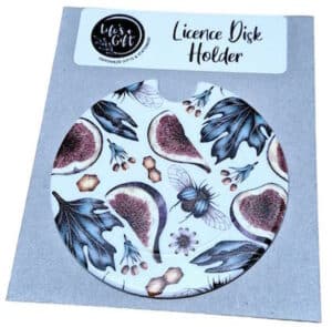 Sliced Figs Licence Disk Holder 035