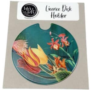 Tulips on Fire Licence Disk Holder 045