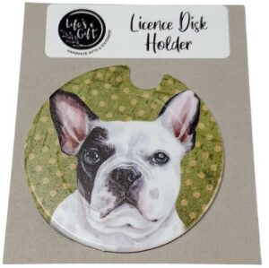 French Bulldog Licence Disk Holder 038