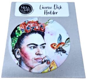 Frida Kahlo Ladybugs Licence Disk Holder 004