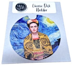 Starry Frida Kahlo Licence Disk Holder 010