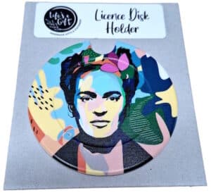 Colourful Frida Kahlo Licence Disk Holder 007