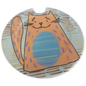 Happy Fat Cat Licence Disk Holder 078