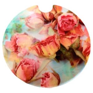 Glowing Roses Licence Disk Holder 027