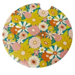 Popping Flowers Licence Disk Holder 022