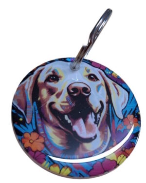 Beautiful Labrador Retriever Keyring 029