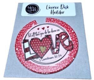 Big Love Licence Disk Holder 032