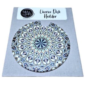 Mandala Star Wheel Licence Disk Holder 135