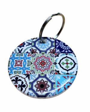Mandala Pattern Keyring 010