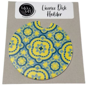 Mandala Pattern Licence Disk Holder 141