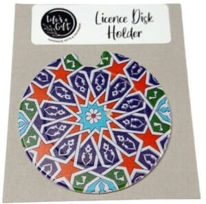 Colourful Mandala Licence Disk Holder 137