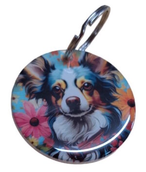 Papillon Keyring 047