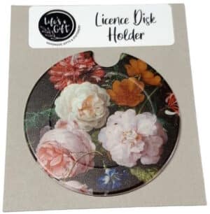 Vintage Roses Licence Disk Holder 038