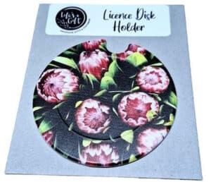 Protea Bouquet Licence Disk Holder 024