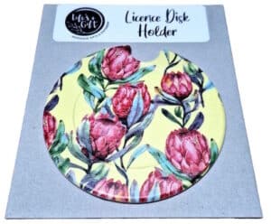 Floating Proteas Licence Disk Holder 017
