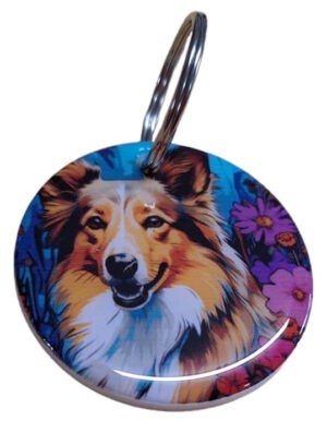 Stunning Shetland Sheepdog Keyring 033