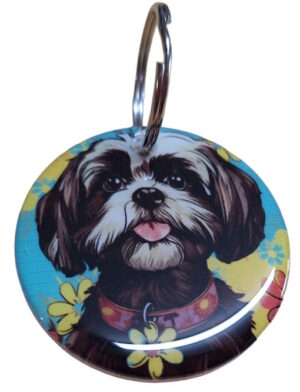 Funky Shih-Tzu Keyring 016