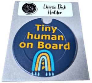 Tiny Human Licence Disk Holder 006