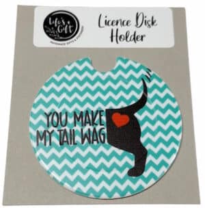 Doggy Tail Licence Disk Holder 017