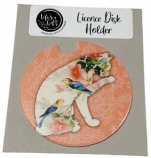 Birdies Cat Licence Disk Holder 069