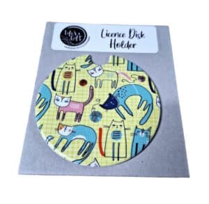 Assorted Cats Licence Disk Holder 039