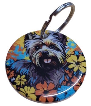 Funky Yorkshire Terrier Keyring 020