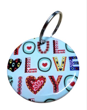 Mandala Love Keyring 073